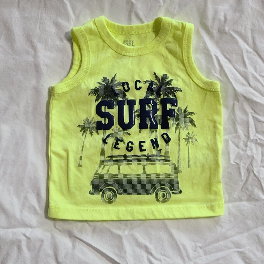 Carter's Yellow Surf Tank Top, 6 mos